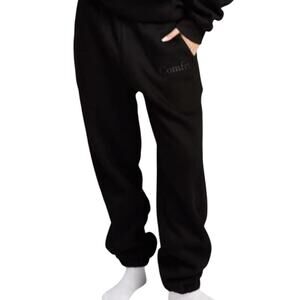 Comfrt Black Minimalist Sweatpants Plus Size 2X